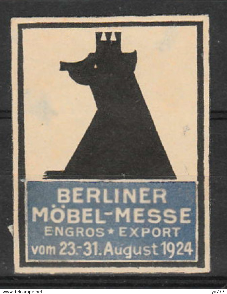 VV-171 1924 BERLINER MÖBEL MESSE VIGNETTE No Gum - Other & Unclassified