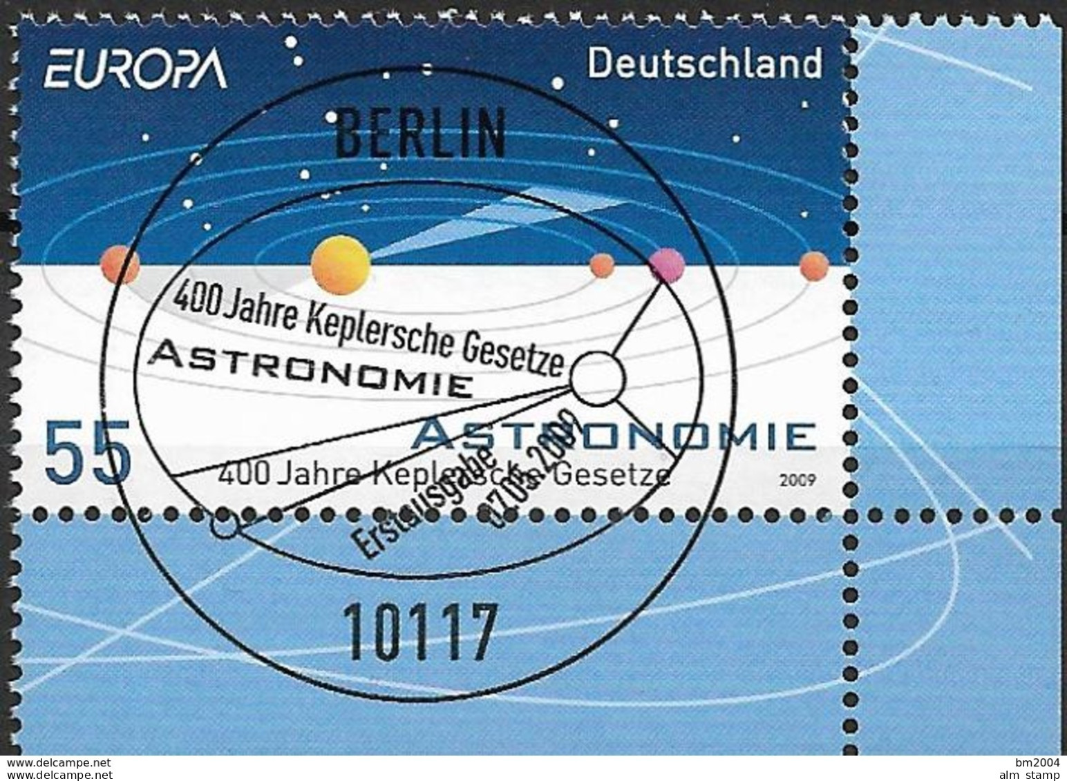 2009  Deutschland Allem. Fed. Mi. 2732 FD- Used Berlin EUR   Europa: Astronomie - 2009