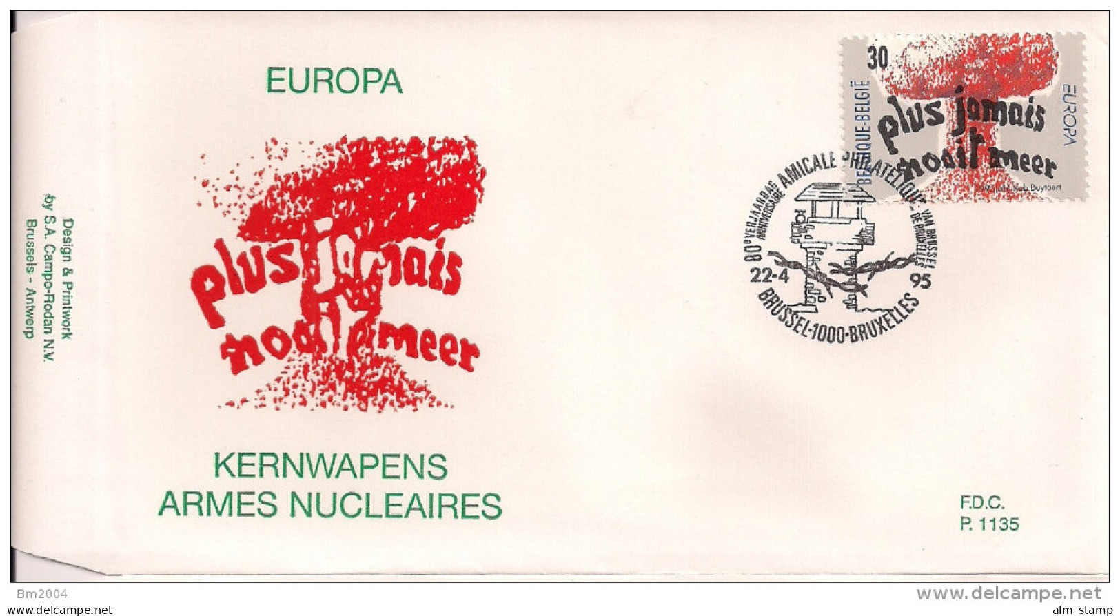 1995 Belgien  Mi. 2649-50  FDC  Europa - 1995