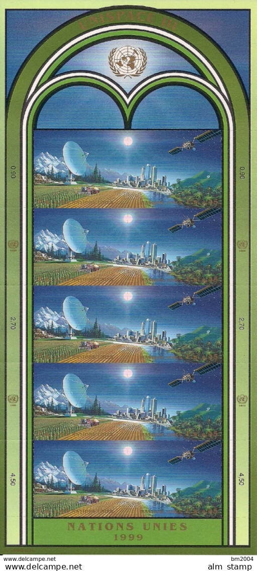 1999 UNO Genf  MI. 373-45 **MNH    Bogen (UNISPACE III) - Hojas Y Bloques