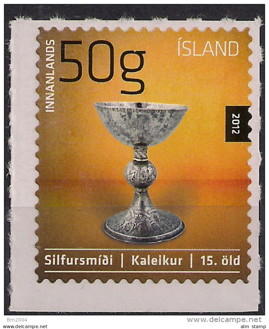 2012 Island Mi. 1343 **MNH  Kunsthandwerk : Silberschmiedekunst.  Selbstklebend - Nuevos