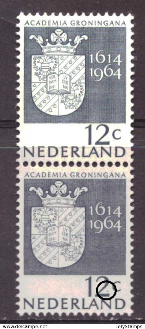 Nederland / Niederlande / Pays Bas NVPH 816 PM1 Plaatfout Plate Error MNH ** (1964) - Abarten Und Kuriositäten