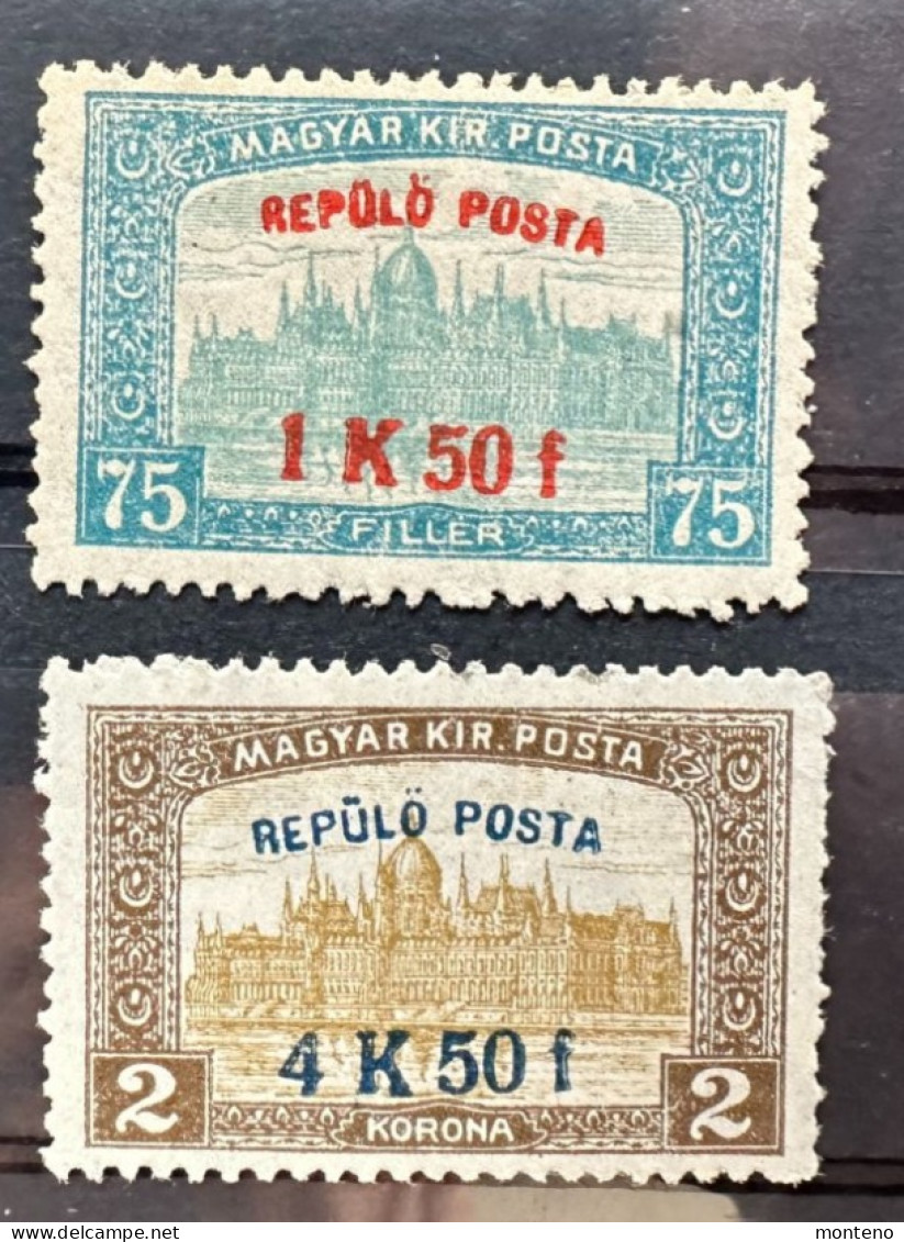 Hongrie 1918   Y Et T  1/2  *   Mi  210/1 - Unused Stamps