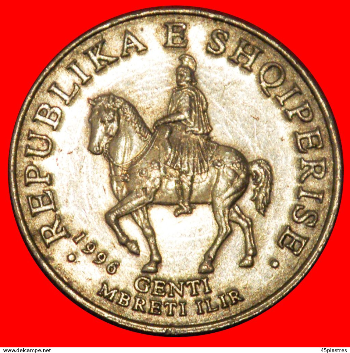 * FRANCE ERROR (1996-2020): ALBANIA  50 LEK 1996 KING GENTIUS 181-168 BCE!  · LOW START · NO RESERVE! - Albanien