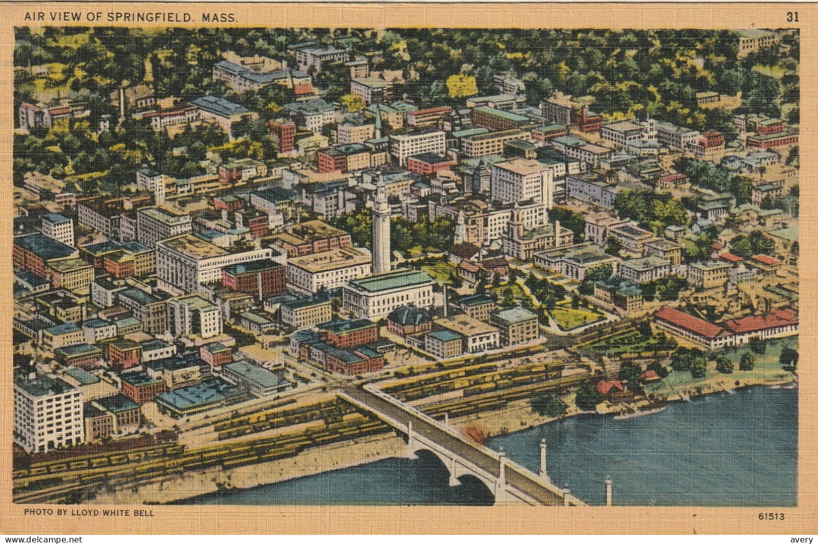 Air View Of Springfield Massachusetts, Massachusetts - Springfield