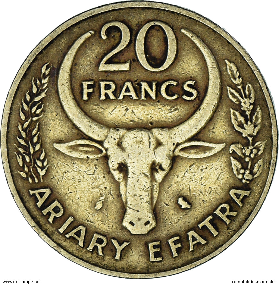 Madagascar, 20 Francs, 4 Ariary, 1970 - Madagaskar