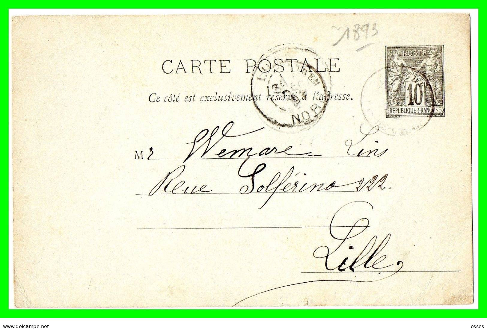 Lot de Quatorze Entiers Postaux Carte Postale Avant1900 (rectos versos)