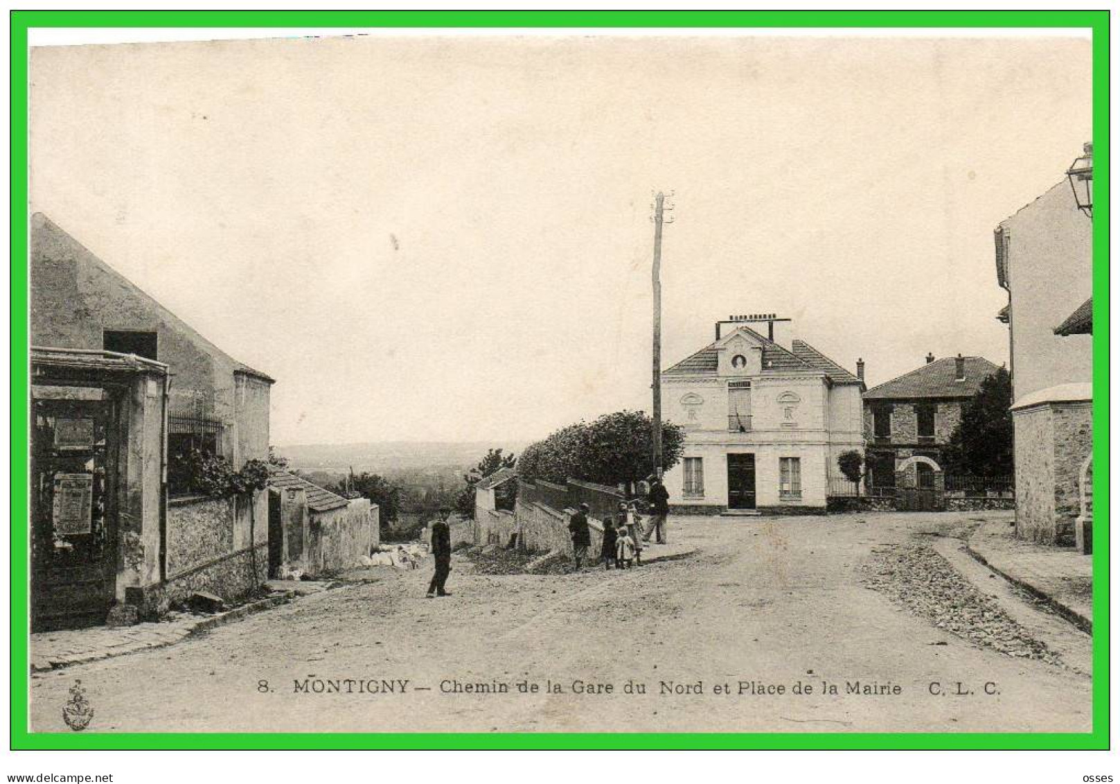  MONTIGNY- Chemin De LA Gare Du Nord Et Place De LA Mairie (recto Verso) - Montigny Les Cormeilles