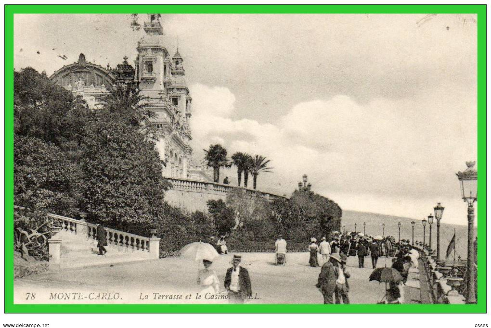 SIX C.P.A -MONTE CARLO-Terrasses-Cap Martin-Casino..(rectos Versos) - Terraces