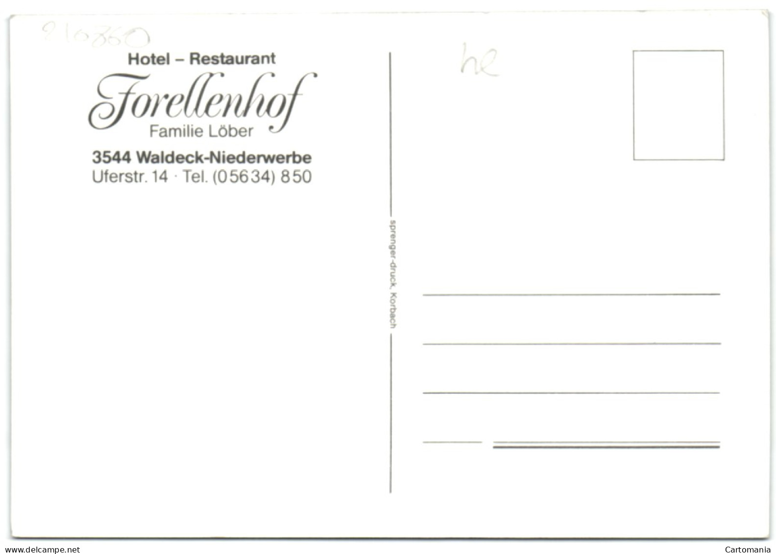 Waldeck-Niederwerbe - Hotel-Restaurant Forellenhof - Waldeck