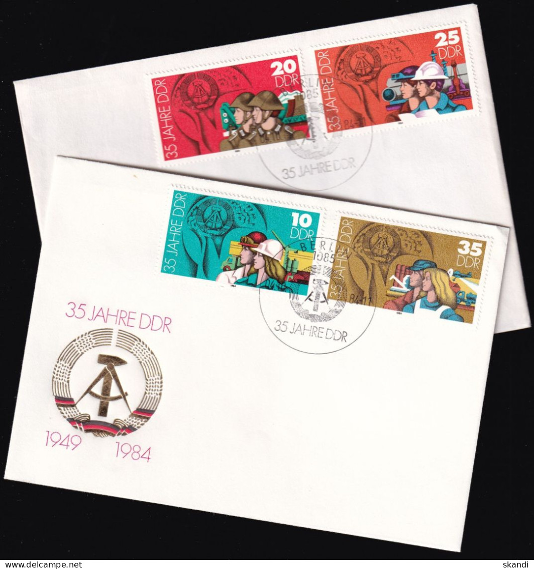 DDR 1984 Mi-Nr. 2898/01 FDC - 1981-1990