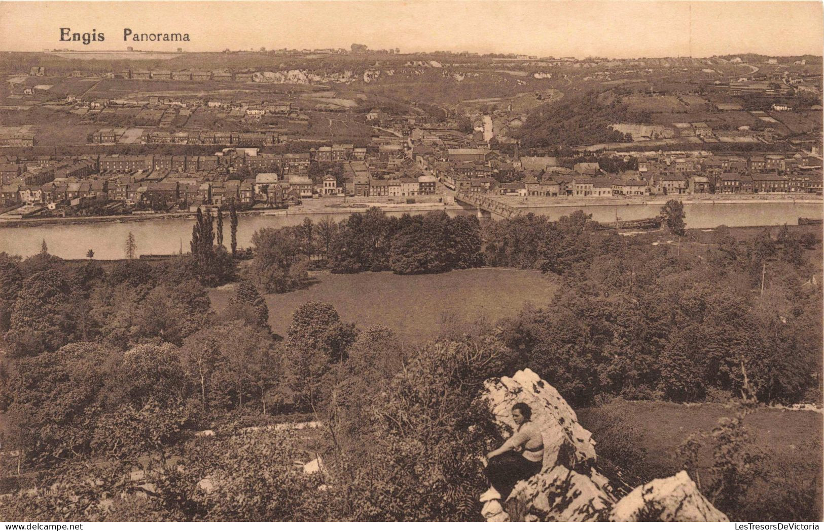 BELGIQUE - Engis - Panorama - Carte Postale Ancienne - Engis