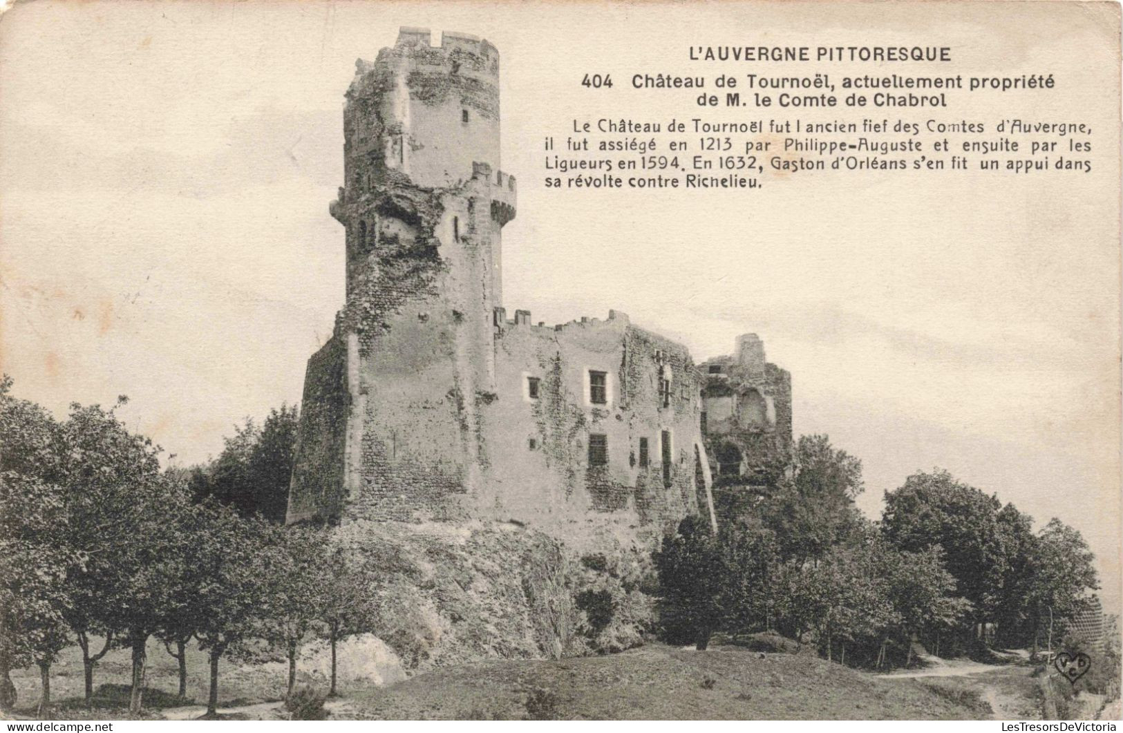 FRANCE - Volvic - Château De Tournoel - Carte Postale Ancienne - Volvic