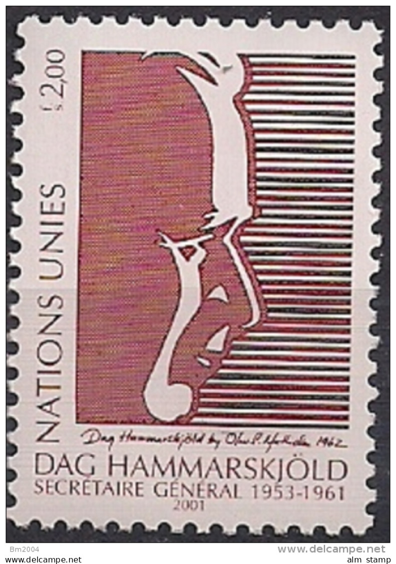 2001 UNO  Genf   Mi. 423 **MNH 40. Todestag Von Dag Hammarskjöld - Neufs