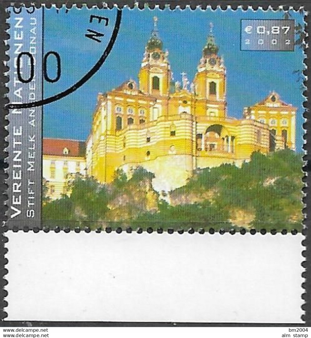 2002 UNO Wien Mi. 355 Used  Stift Melk - Gebraucht