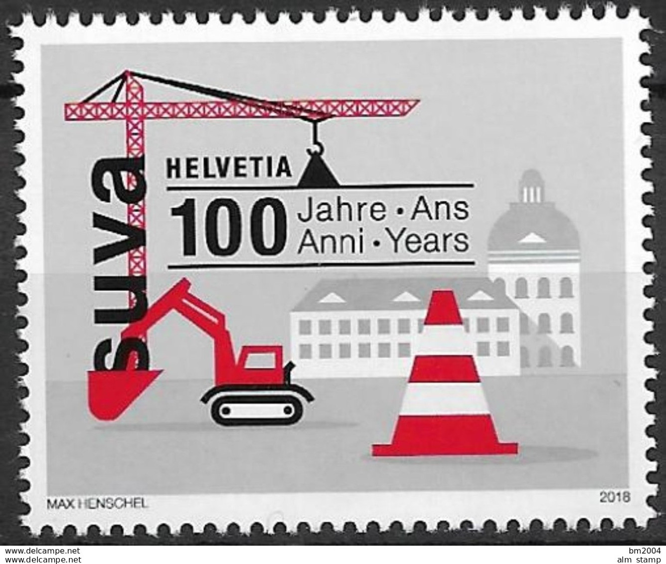 2018 Schweiz Mi. 2538 **MNH  100 Jahre Schweizerische Unfallversicherungsanstalt (Suva). - Neufs