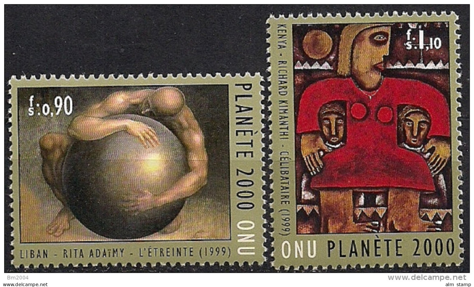 2000 UNO Genf Mi. 389-0 **MNH   „Unsere Welt Im Jahr 2000“ - Neufs