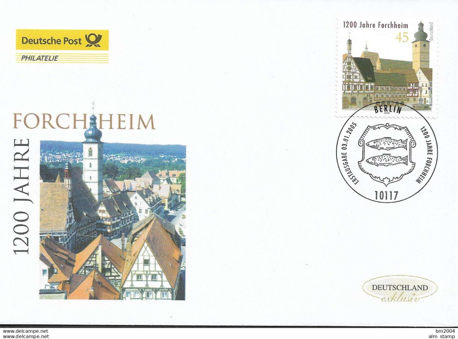 2005 Deutschland Germany Mi. 2438 FDC . 1200 Jahre Forchheim - 2001-2010