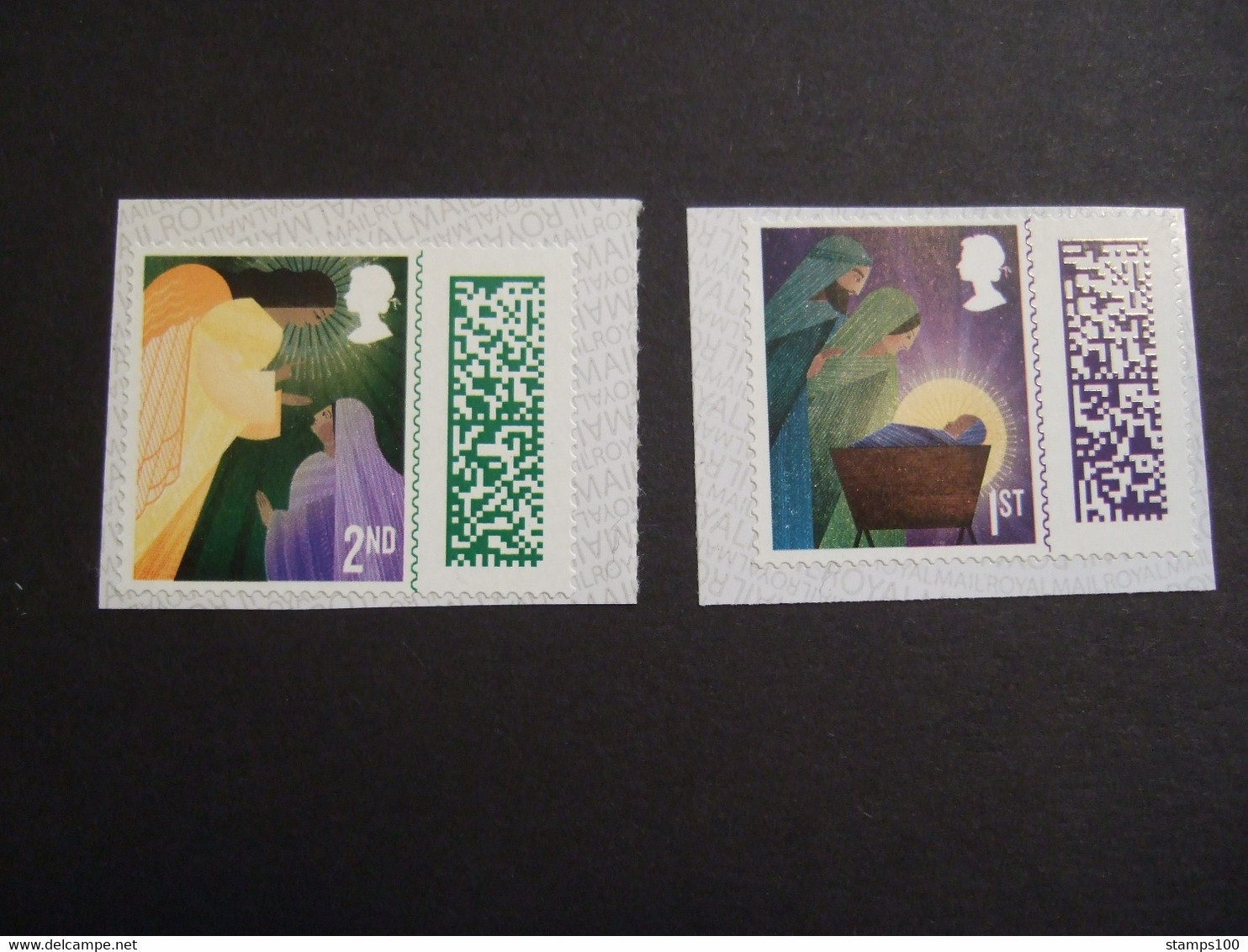 GREAT BRITAIN 2022 CHRISTMAS. 2 STAMPS FROM BOOKLET (photo Is Example). MNH ** (0535-187) - Ohne Zuordnung