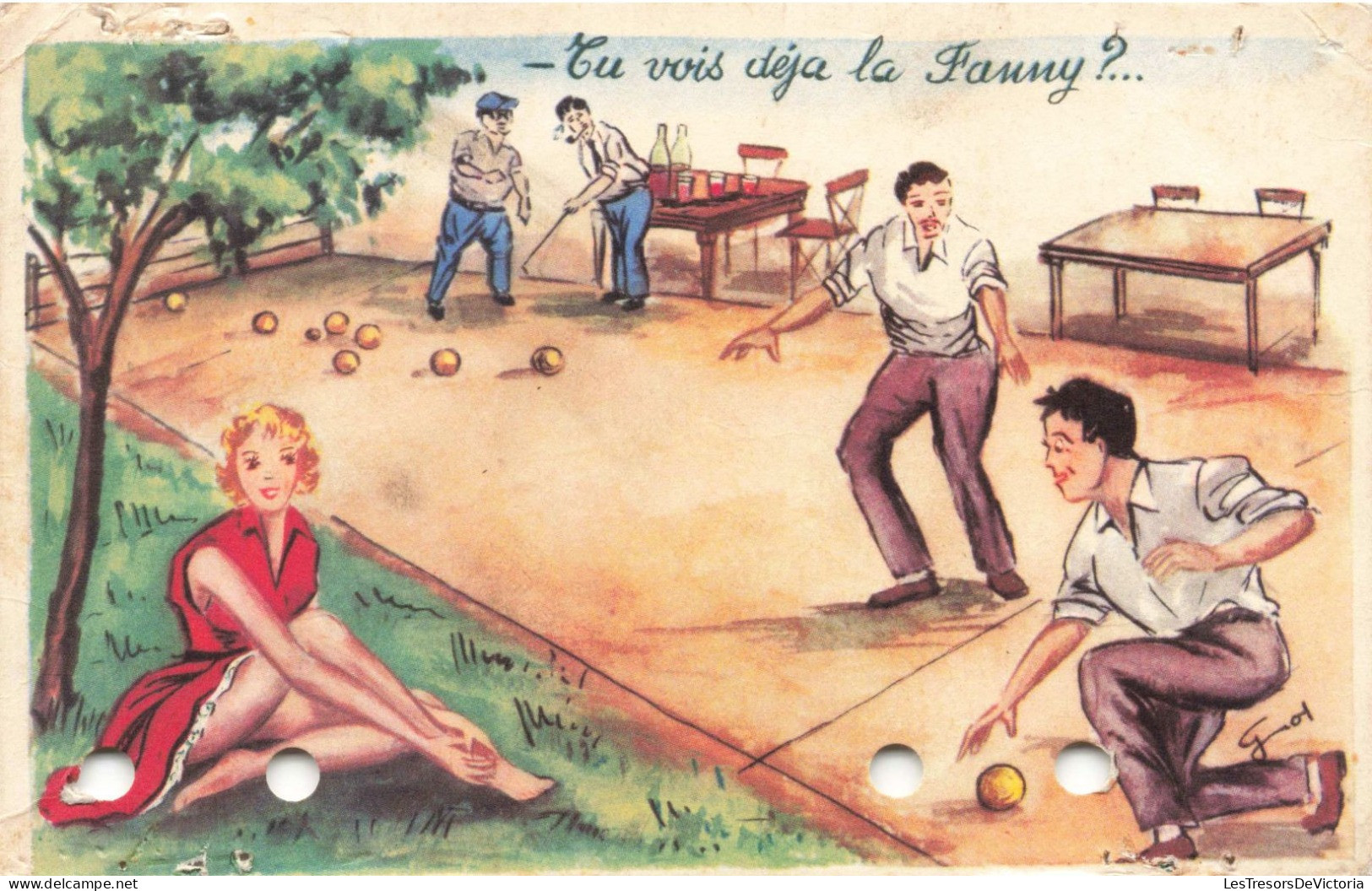 FANTAISIES - Hommes - Tu Vois Déjà La Fanny - Colorisé - Carte Postale Ancienne - Men