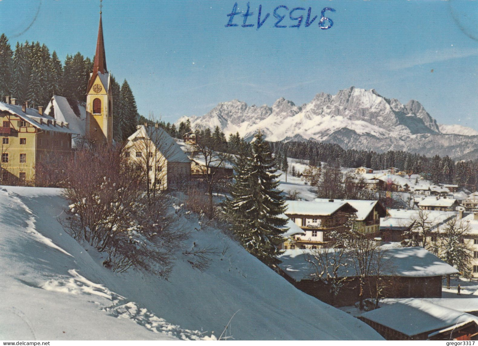 D6837) FIEBERBRUNN - In Den Kitzbüheler Alpen Gegen Wilden Kaiser - Tirol - KIRCHE Häuser Verschneit - Fieberbrunn