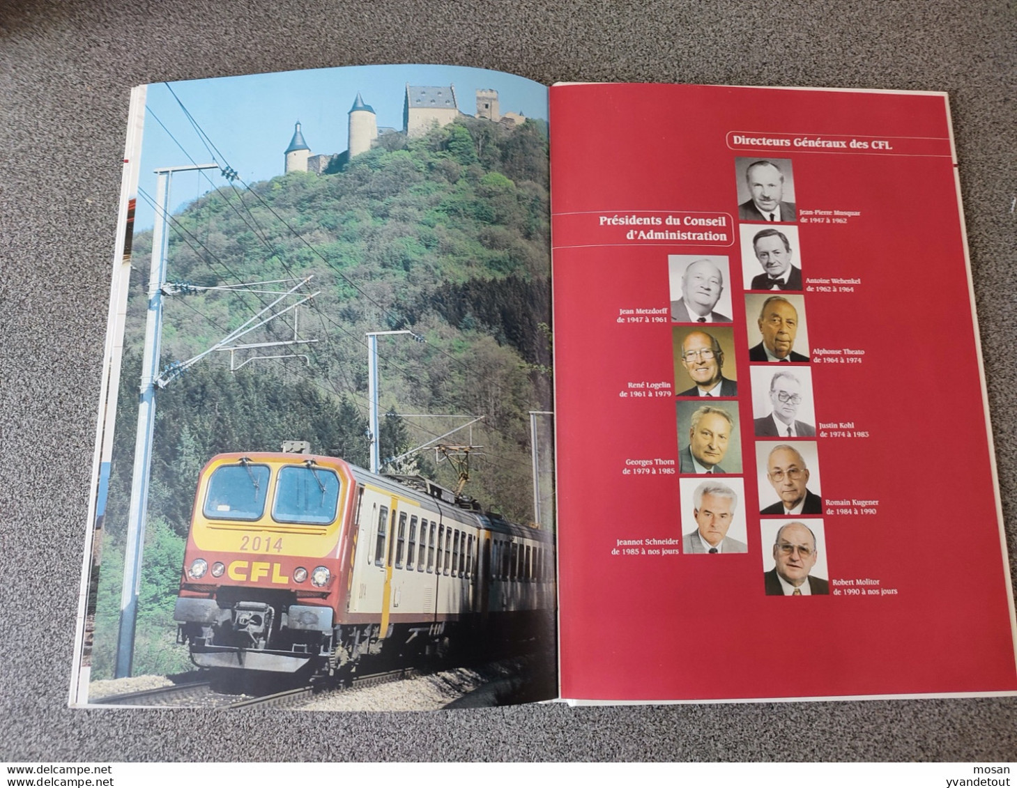 Les 50 Ans Des Chemins De Fer Luxembourgeois . CFL Locomotive Diesel Autorail Cheminots - Railway & Tramway