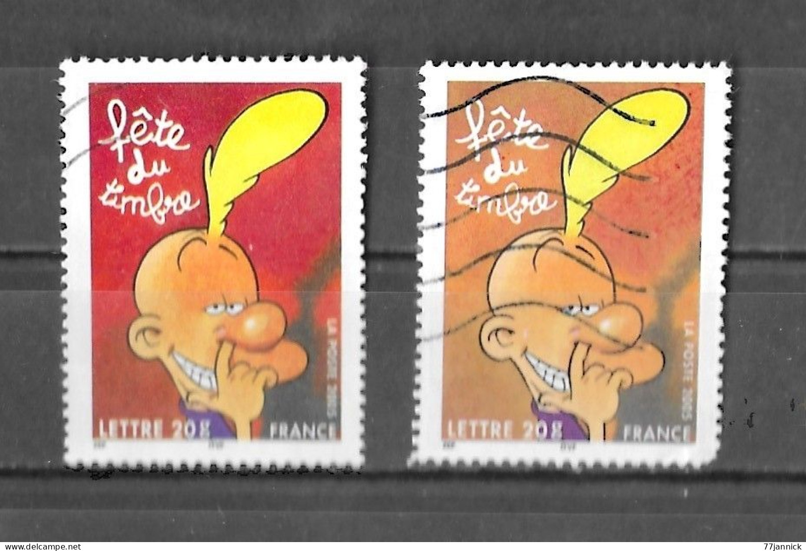 VARIETEE DE COULEUR N° 3751 ( Clair Et Foncé/orange Et Rouge)  OBLITERE - Used Stamps