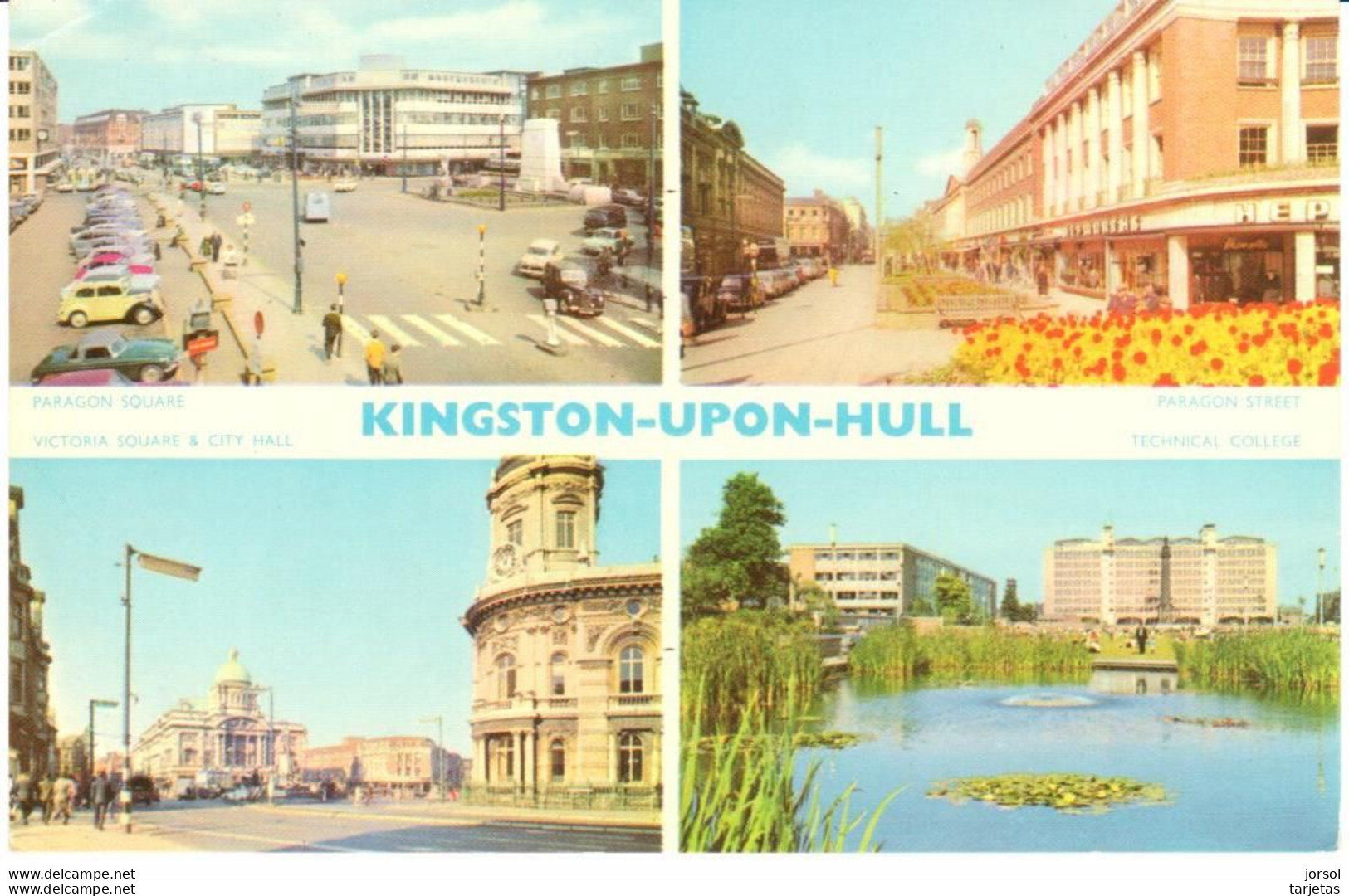 POSTAL    KINGSTON UPON HULL  -VISTAS VARIAS - Hull