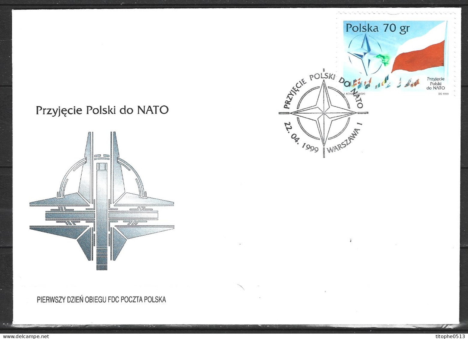 POLOGNE. N°3539 De 1999 Sur Enveloppe 1er Jour. OTAN. - NATO