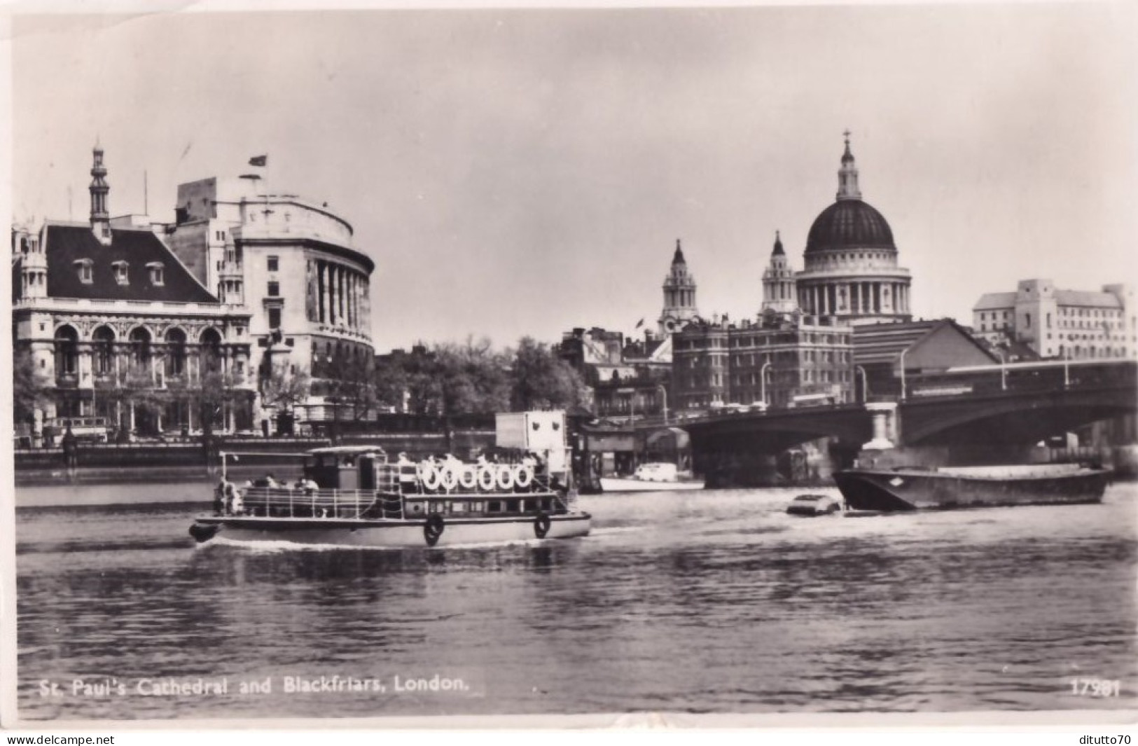 London - St Paul's Cathedral And Blackfrlars - Formato Piccolo Viaggiata – FE390 - St. Paul's Cathedral