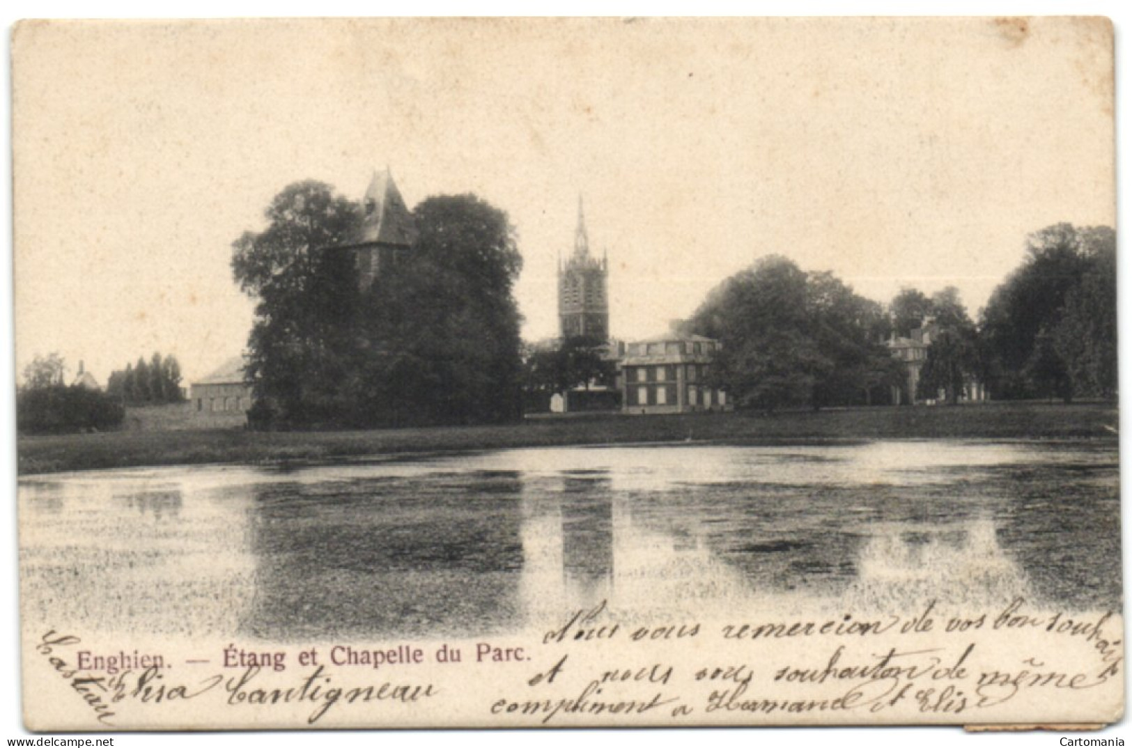 Enghien - Etang Et Chapelle Du Parc - Enghien - Edingen