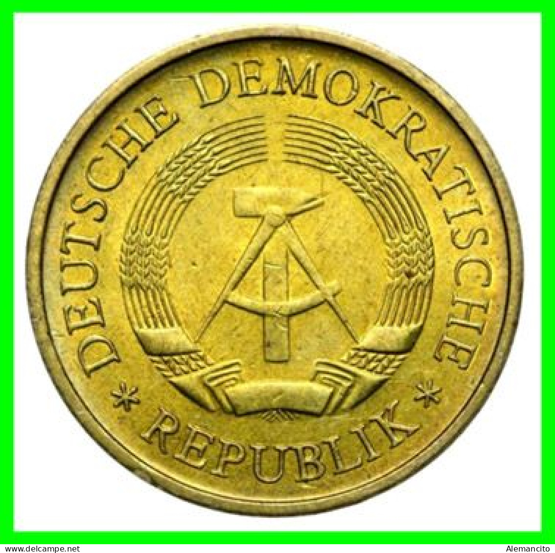 ( GERMANY DDR ) REPUBLICA DEMOCRATICA DE ALEMANIA ( DDR ) MONEDAS DE 20 PFENNING AÑO 1973  MONEDA EMBLEMA CECA- A - 20 Pfennig