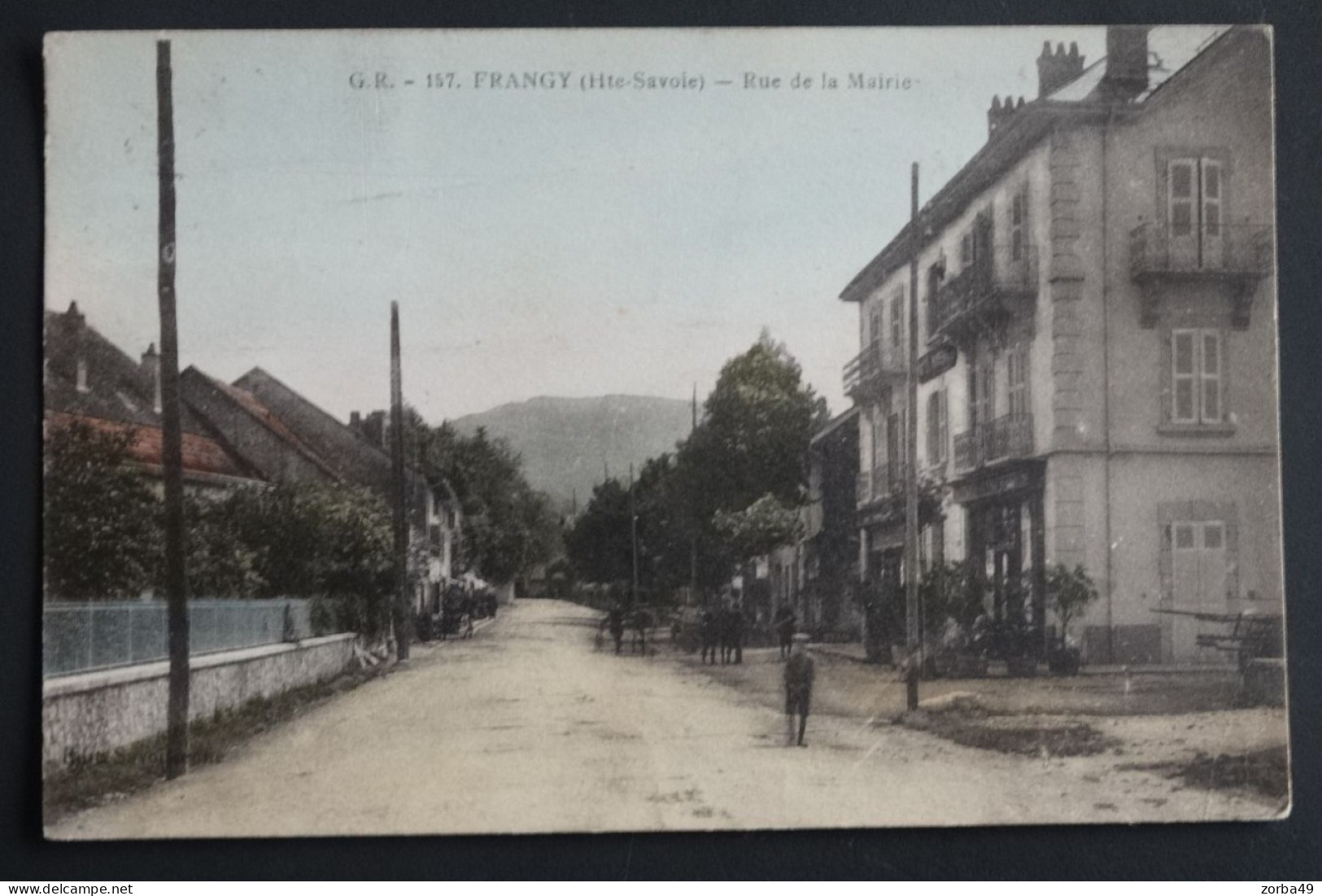 FRANGY Rue De La Mairie Au Verso Julien Manche à Lesquin 1928 - Frangy