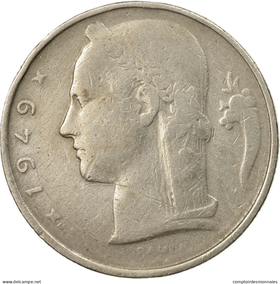 Monnaie, Belgique, 5 Francs, 5 Frank, 1949, TB+, Copper-nickel, KM:135.1 - 5 Francs