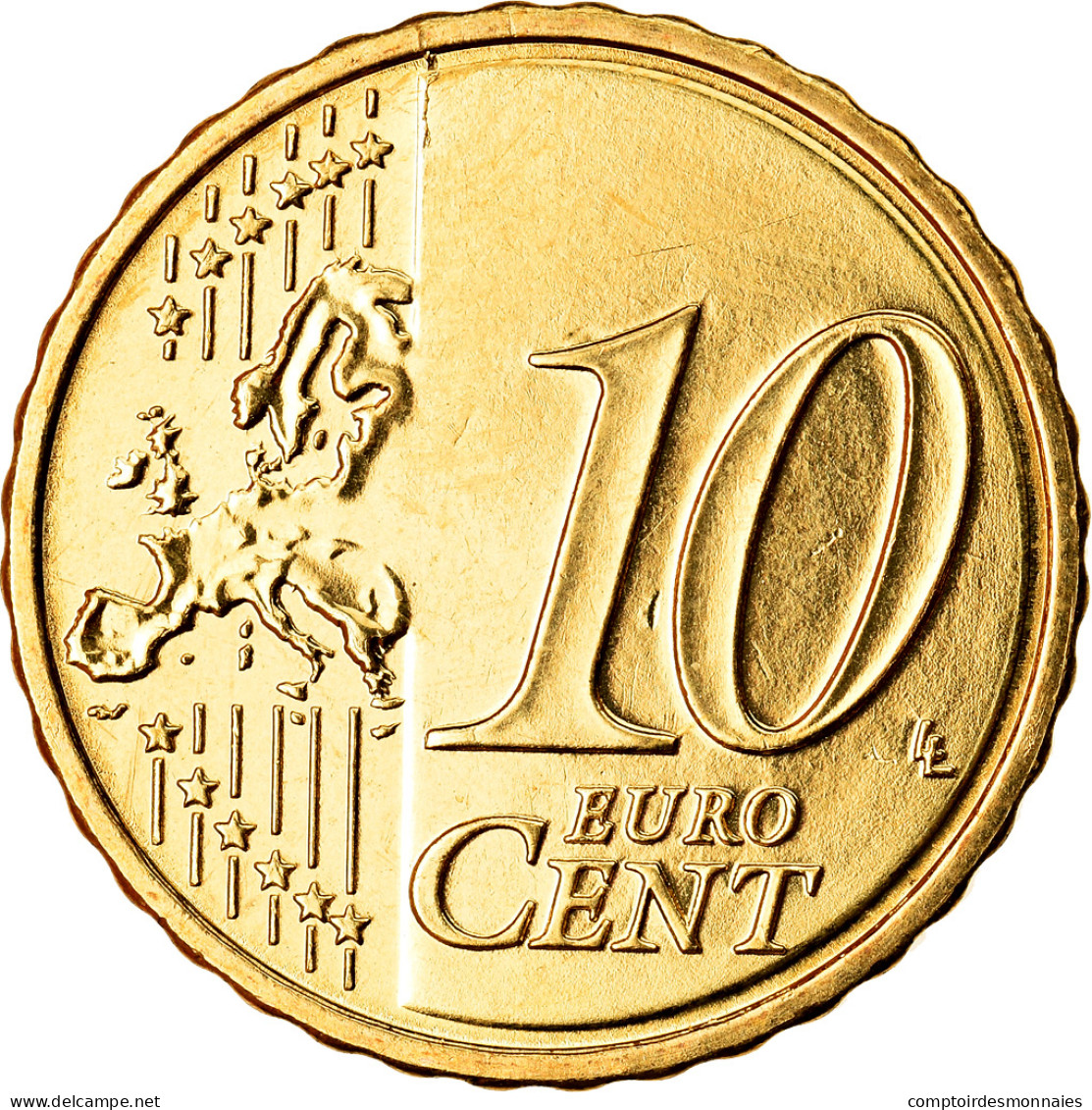 Chypre, 10 Euro Cent, 2009, SPL, Laiton, KM:81 - Cyprus