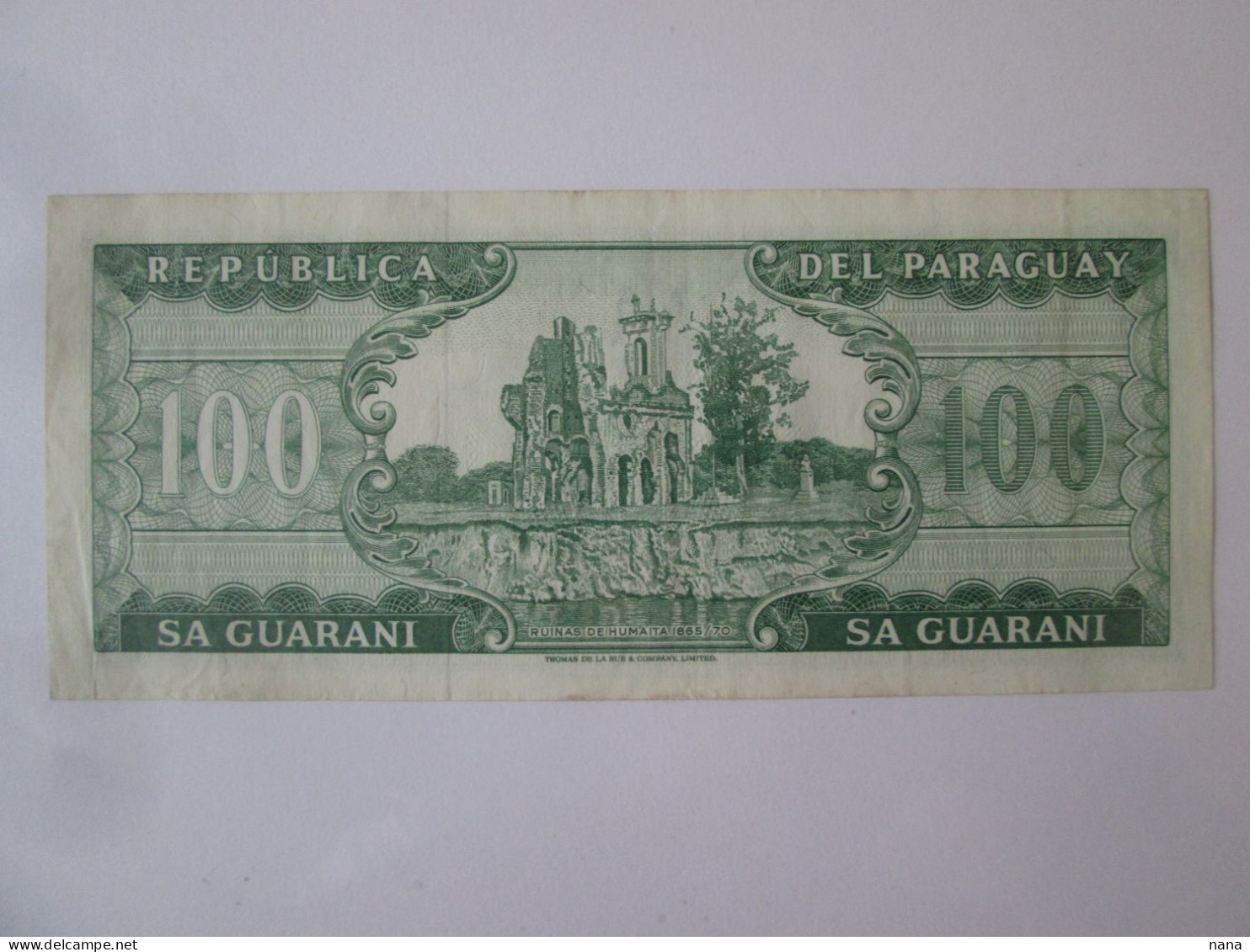 Paraguay 100 Guaranies 1982 Pick 205 Banknote See Pictures - Paraguay