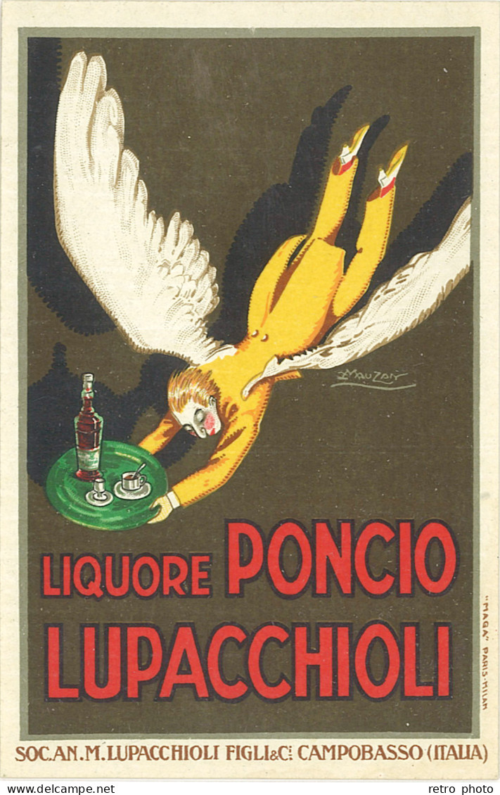 TB Liquore Poncio Lupacchioli, Signée Mauzan - Advertising