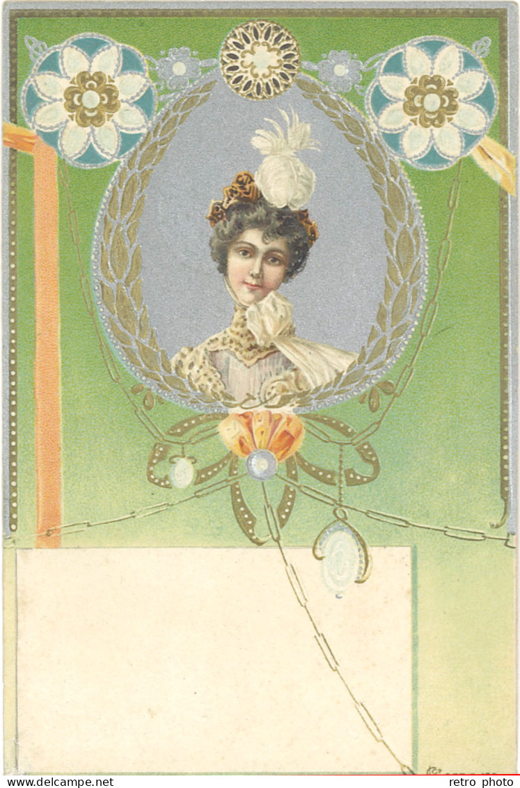 B Femme Période Art Nouveau - Otros & Sin Clasificación