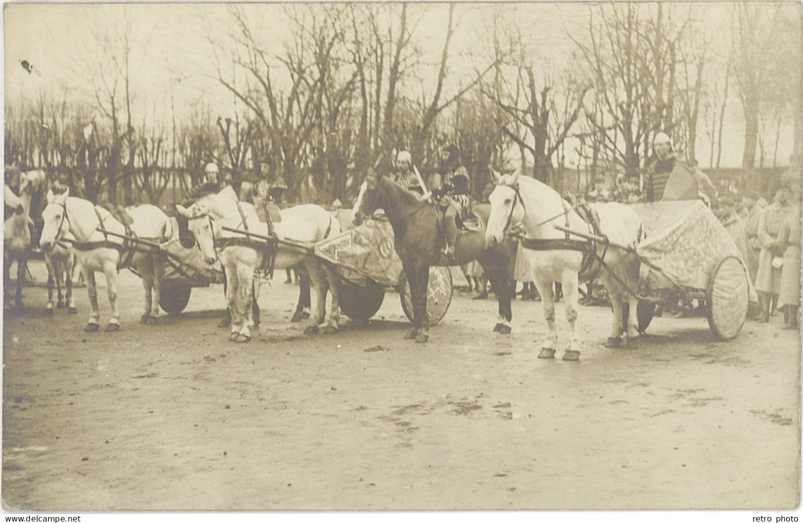 TB Carte-photo – Corso / Cavalcade, « char Romain » - Autres & Non Classés