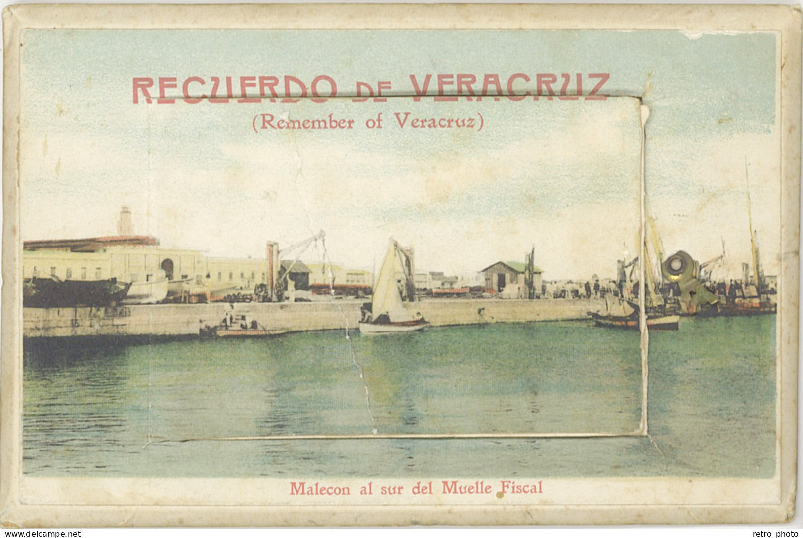 B/LD Mexique – Recuerdo De Veracruz – Système Dépliant, Port - Mexique