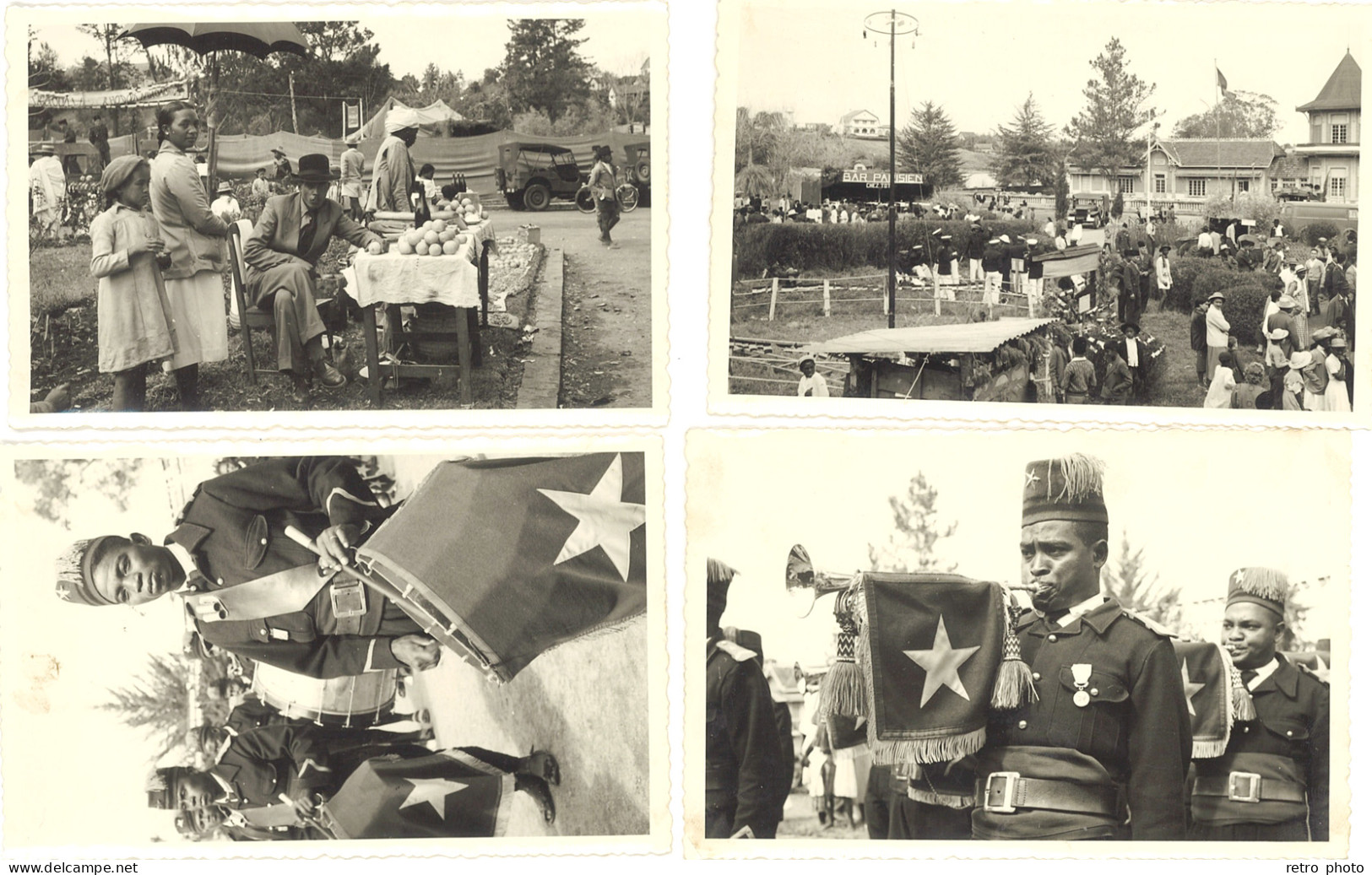 14 Photos Madagascar , Fête De L’Armée 1955 - TB - Afrika