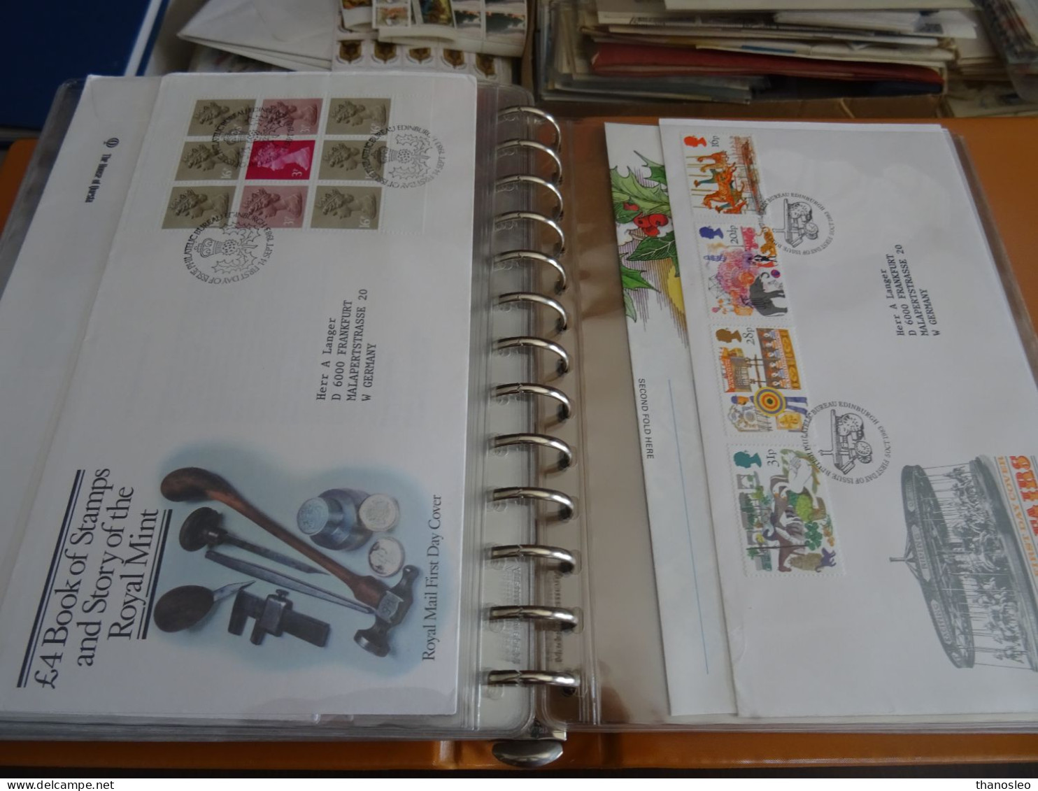 Great Britain 1972-1994 FDC Collection Almost Complete in 8 Lindner albums with slipcase VF