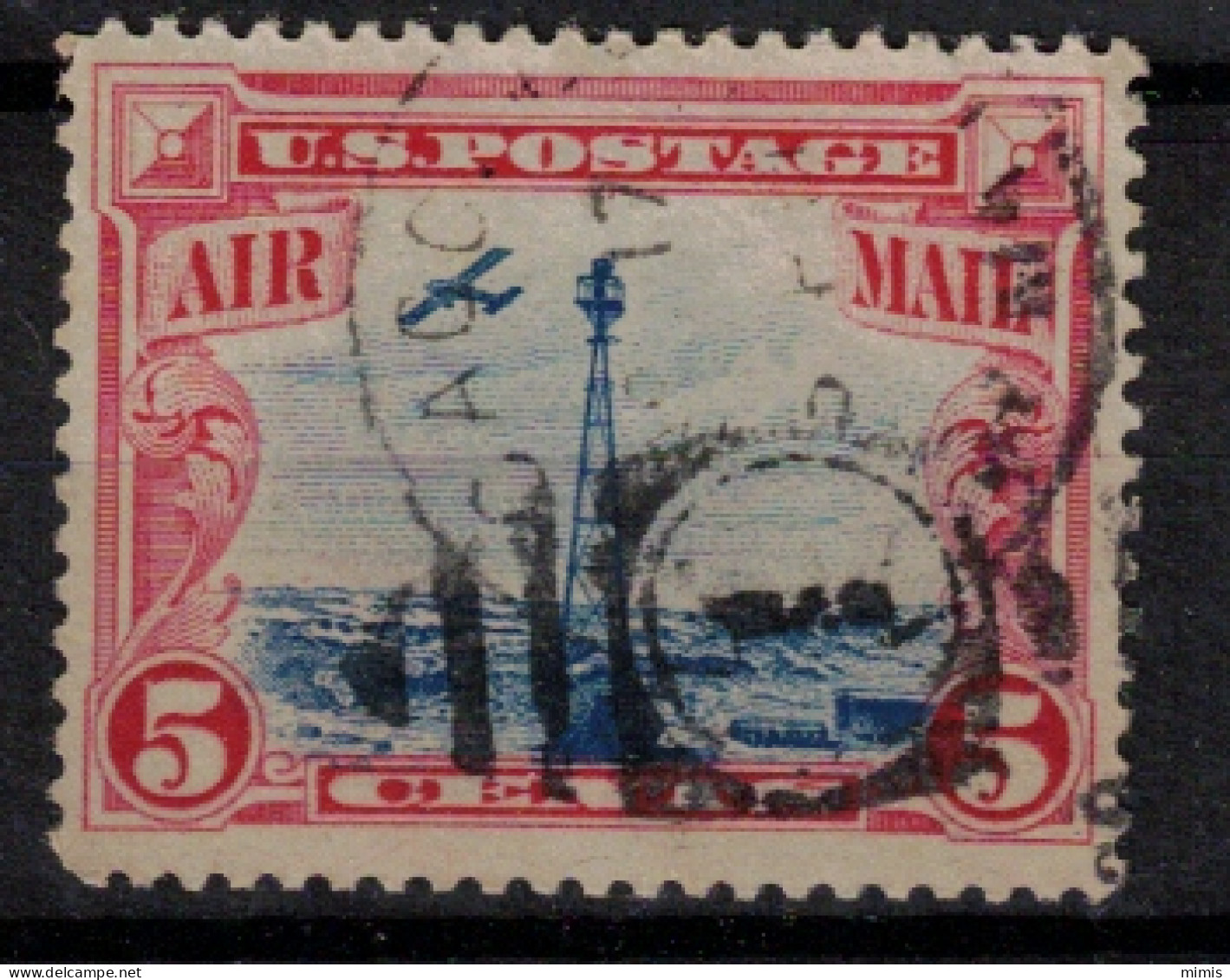 USA   Poste Aérienne   N° 11 - 1a. 1918-1940 Afgestempeld