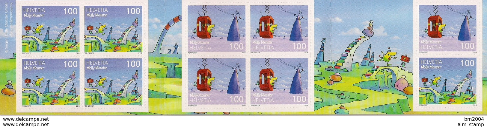 2016 Schweiz Mi. MH 183** MNH     Molly Monster. - Neufs