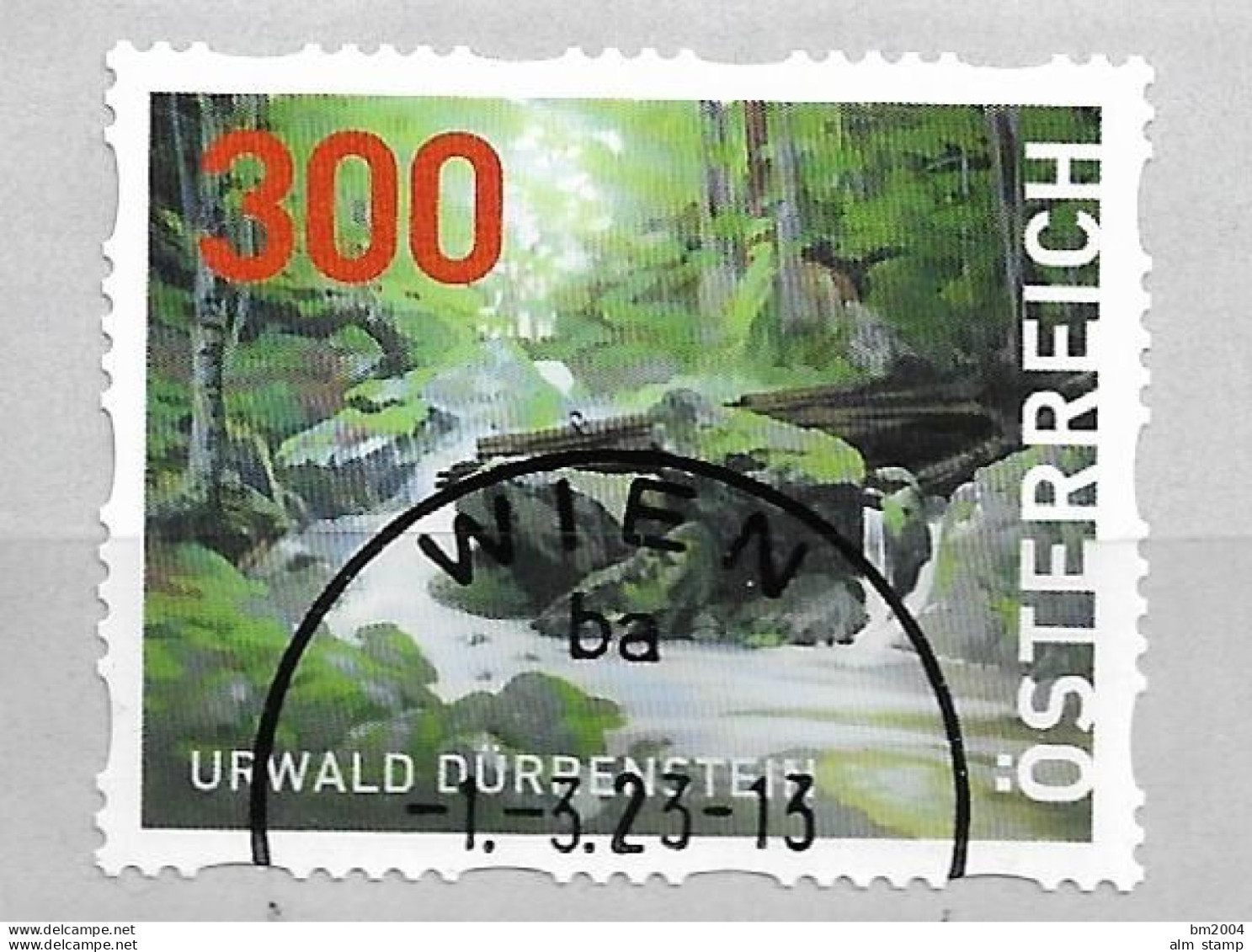 2023 Austria Österreich Mi. 69  FD-used     Dispenser-Marken  Urwald Dürrenstein - Used Stamps