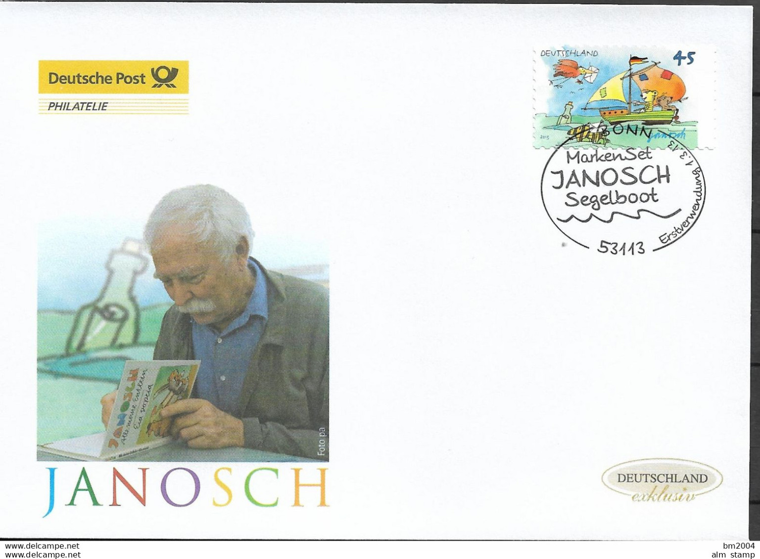 2013 Deutschland Germany. Mi.2995-6 FDC  Janosch-Zeichnungen. - 2011-…