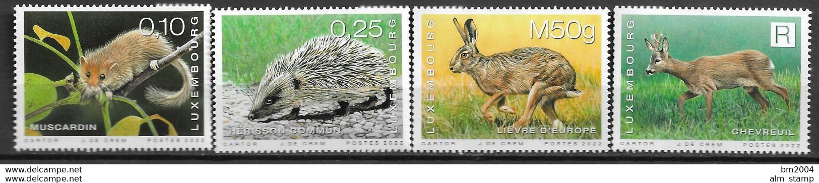 2022 Luxemburg Mi. 2305-8 **MNH  Säugetiere In Luxemburg. - Unused Stamps