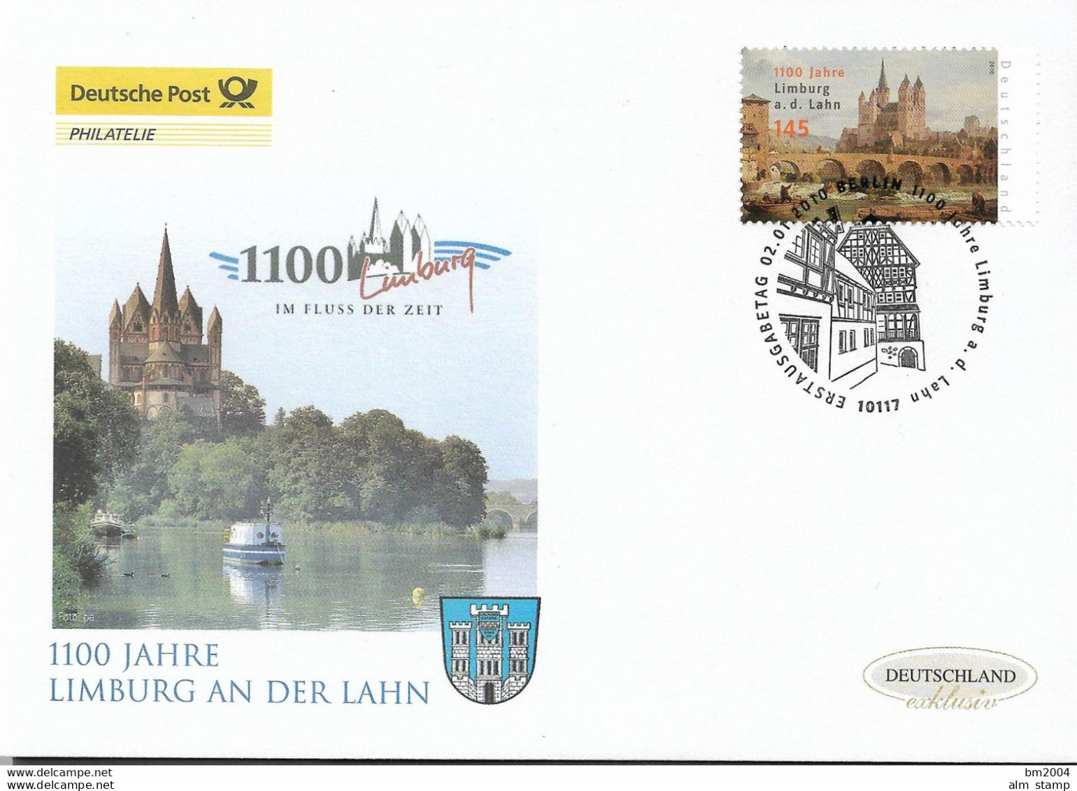 2010 Deutschland Germany. Mi. 2773 FDC  1100 Jahre Limburg An Der Lahn. - 2001-2010
