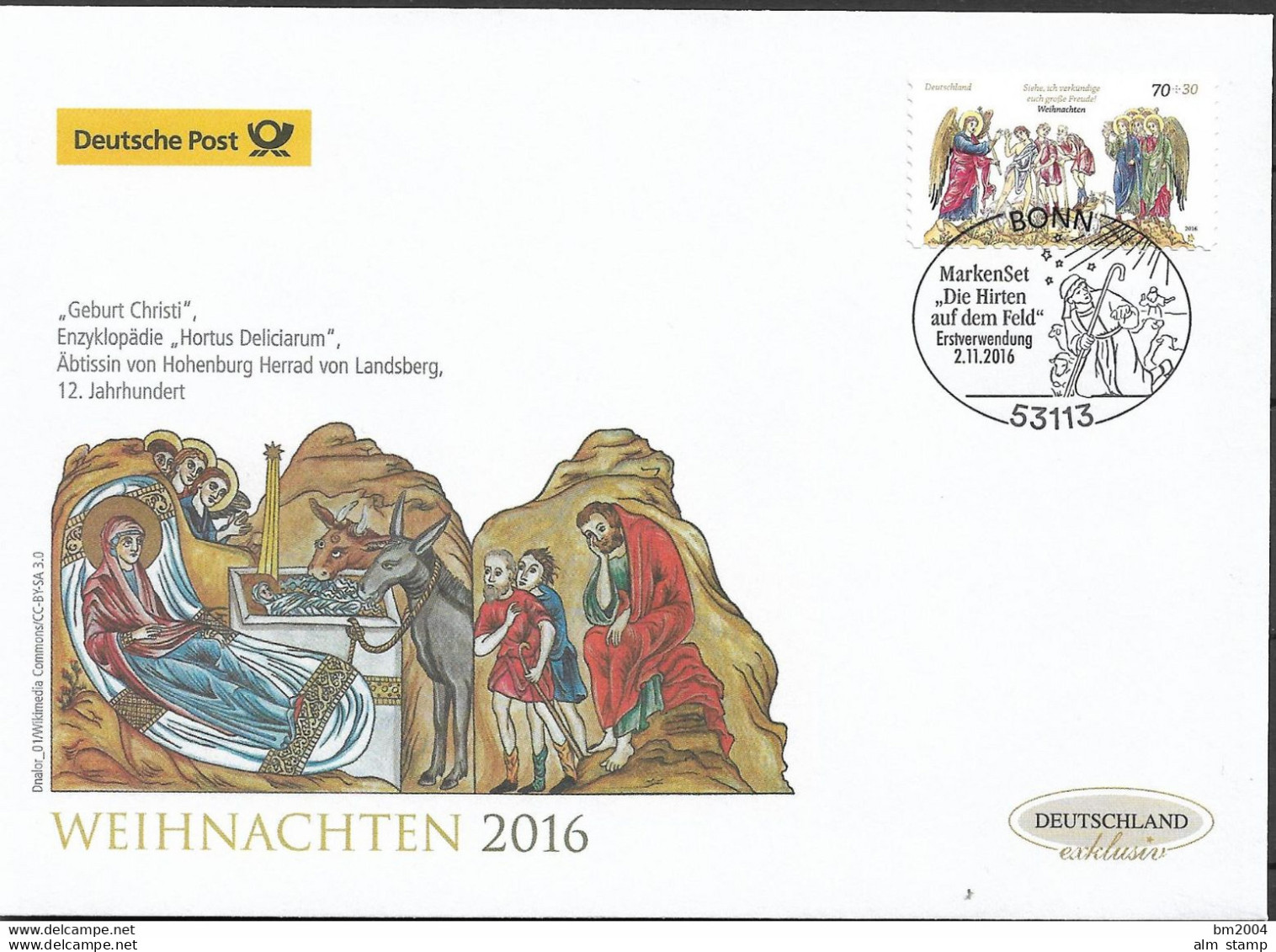 2016  Deutschland  Germany .Mi. 3268 FDC   Weihnachten - 2011-…