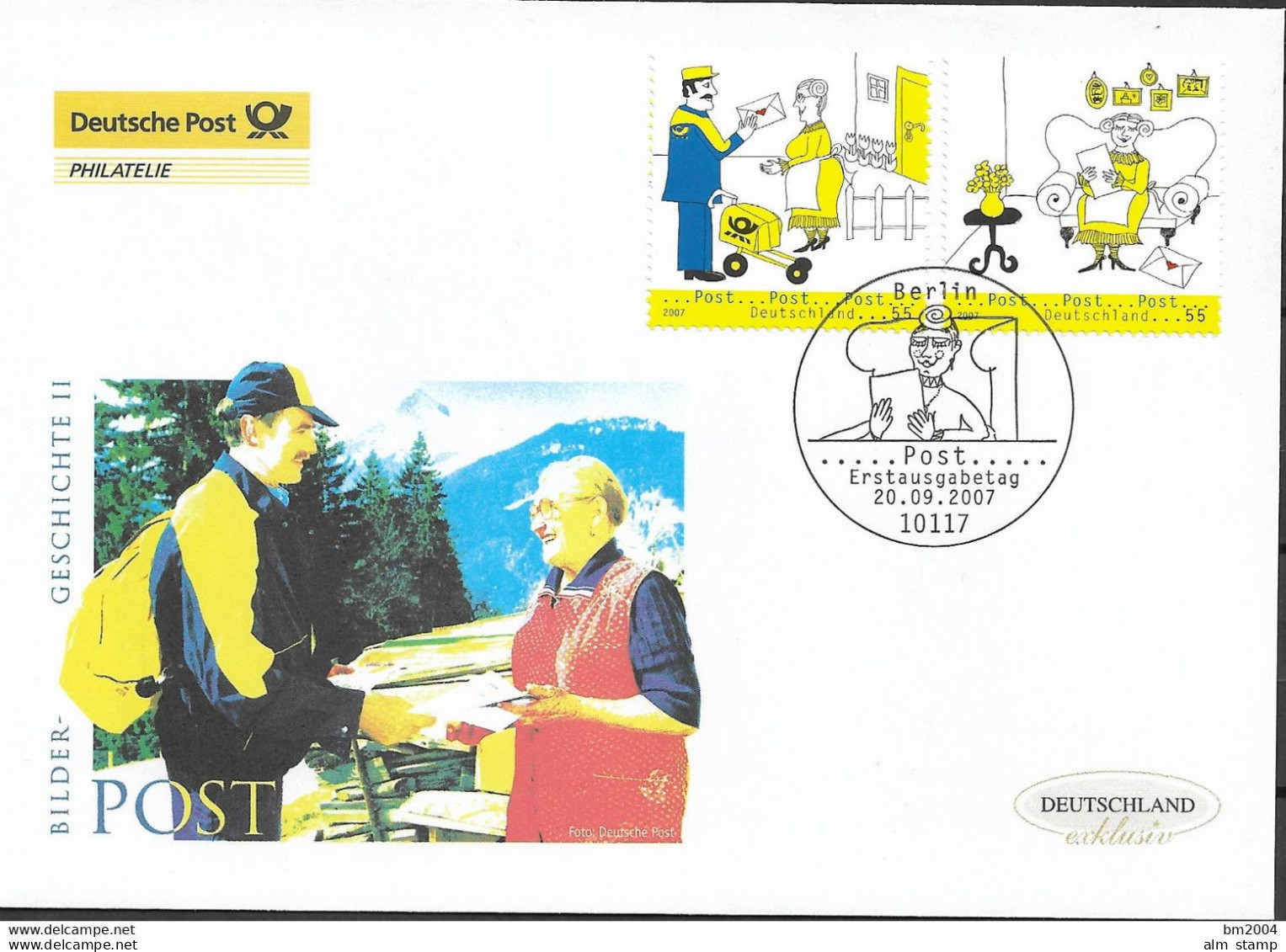 2007 Germany  Deutschland  Mi. 2620-1 FDC  Post: Bildergeschichte - 2001-2010